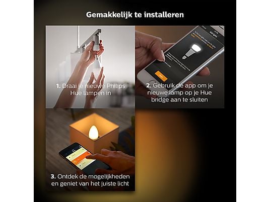 PHILIPS HUE Single Pack (warm wit licht)