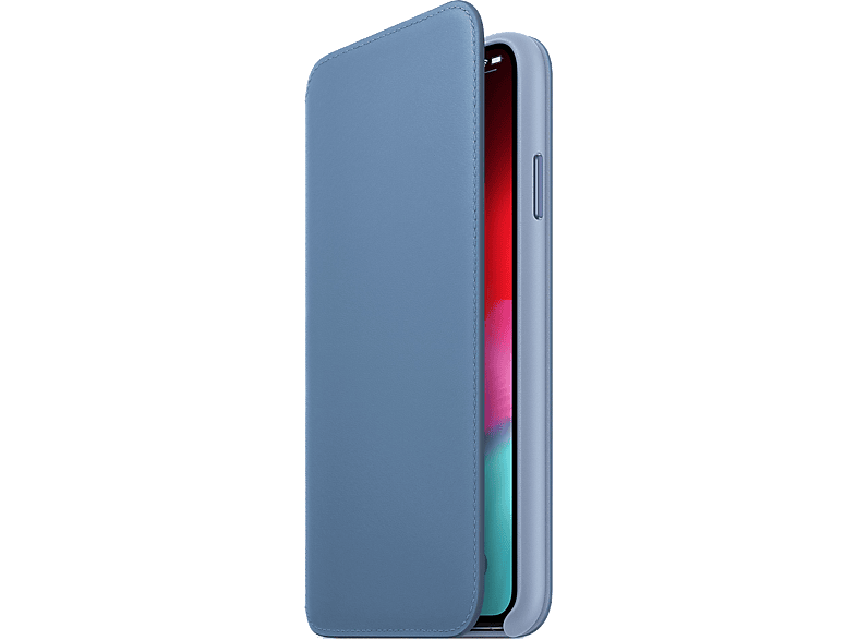 APPLE Flip cover Leather Folio iPhone XS Max Bleuet (MVFT2ZM/A)