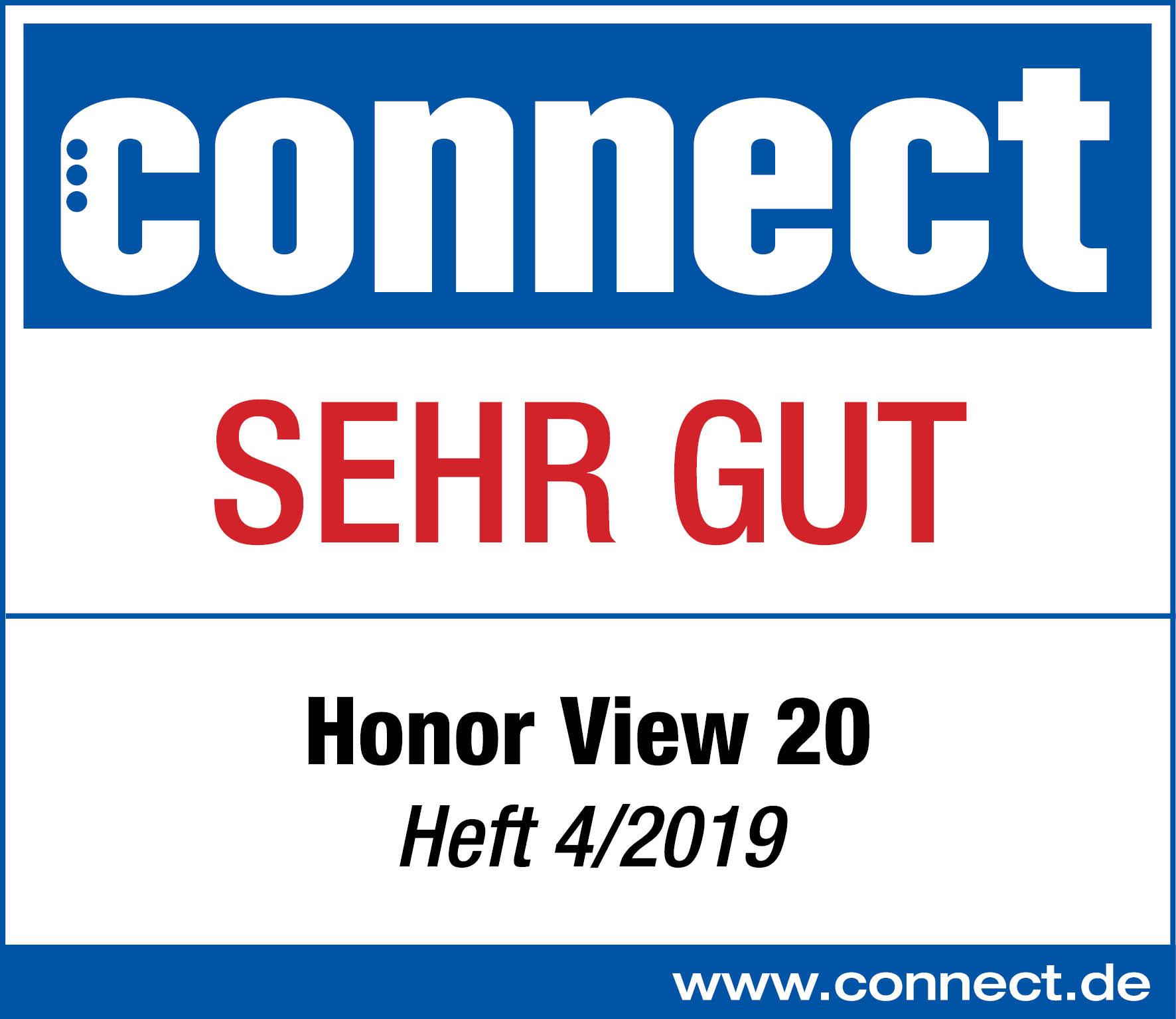 Connect Bewertung, Sehr Gut, Honor View 20.