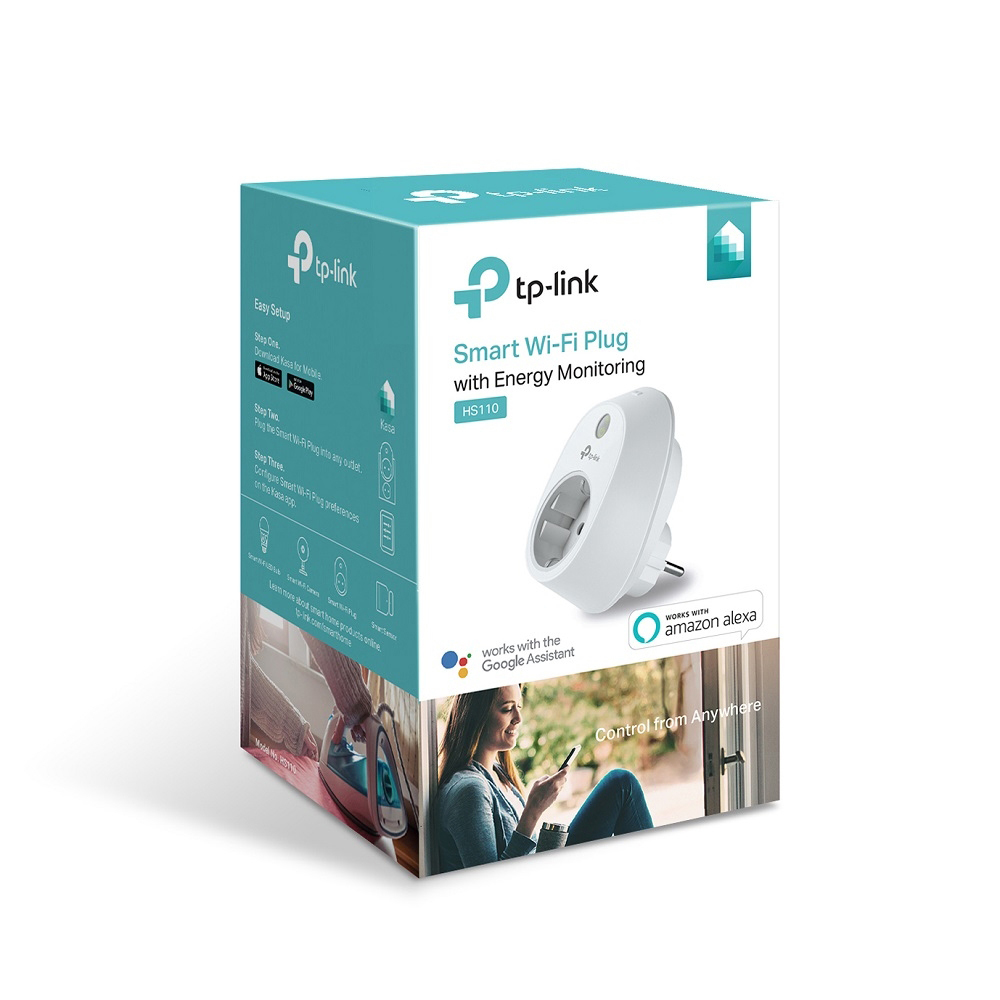 TP-LINK WLAN Steckdose mit Energieanzeige HS110  WLAN Steckdose