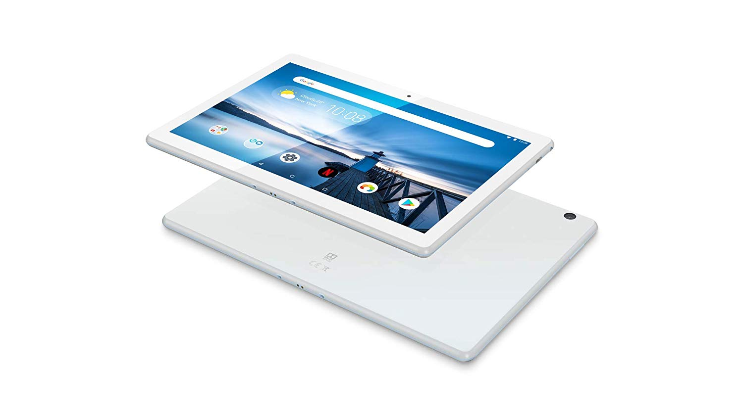 Tablet - Lenovo Tab M10, 16 GB, Blanco, WiFi, 10.1" HD, 2 GB RAM, Snapdragon 450, Android