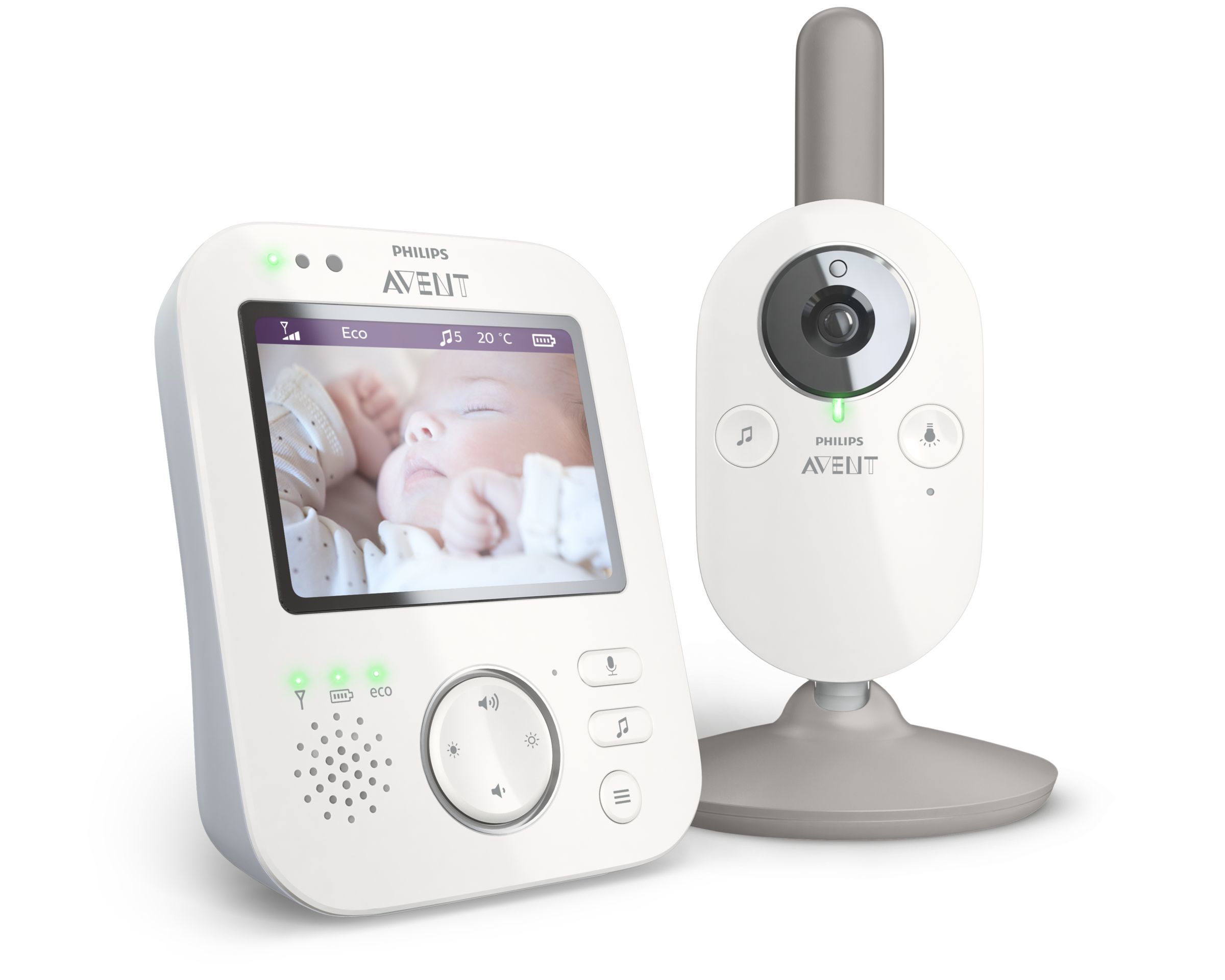 Philips Avent Con scd84301 privacidad afhss pantalla color 88 cm 35 zoom x2 nanas luz nocturna y temperatura 84301