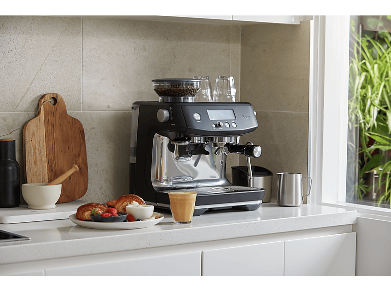 Sage SES878BTR4EEU1 the Barista Pro Espresso-Maschine (matt schwarz, integriertes 250g Mahlwerk, 1680 Watt, ) — Foto 3 von 5
