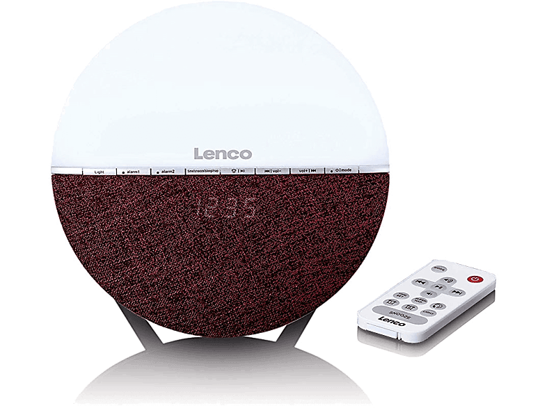 LENCO Wake up light FM Bluetooth Rood (CRW-4BY)