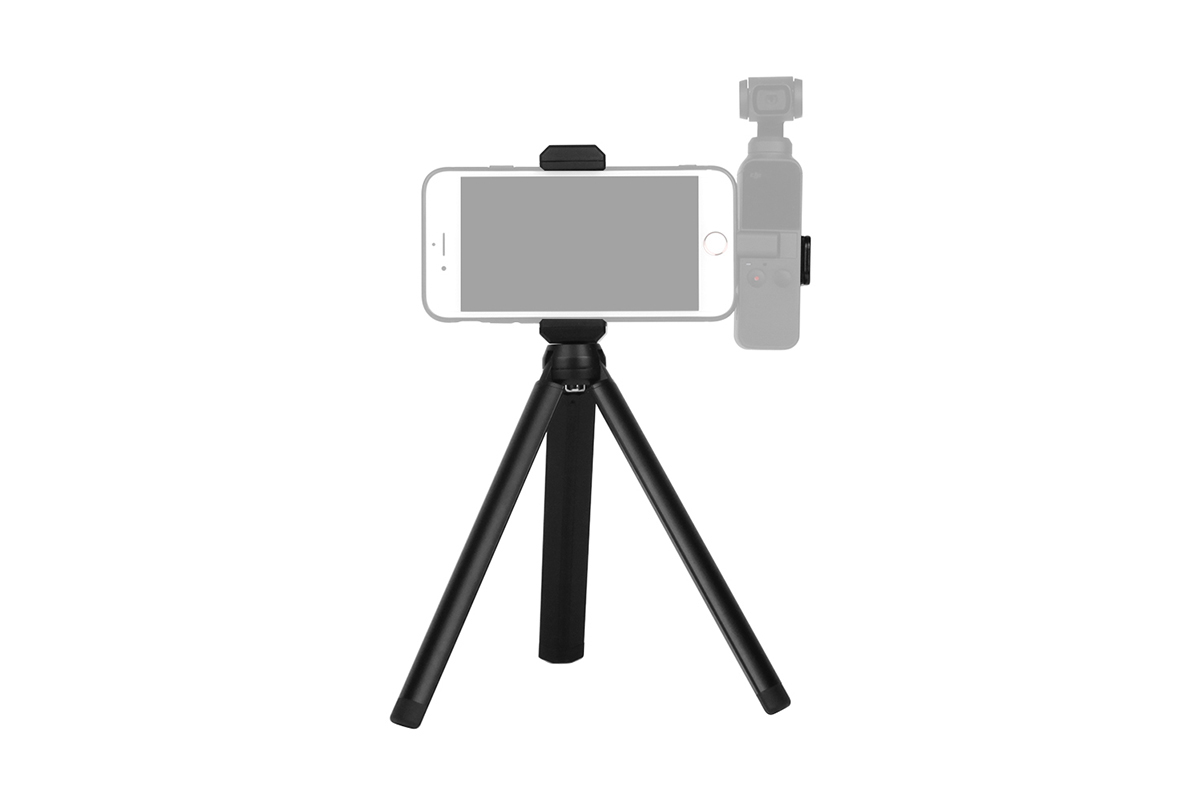CYTRONIX 401241 DJI Osmo Pocket, Smartphonehalter & Stativ, Schwarz