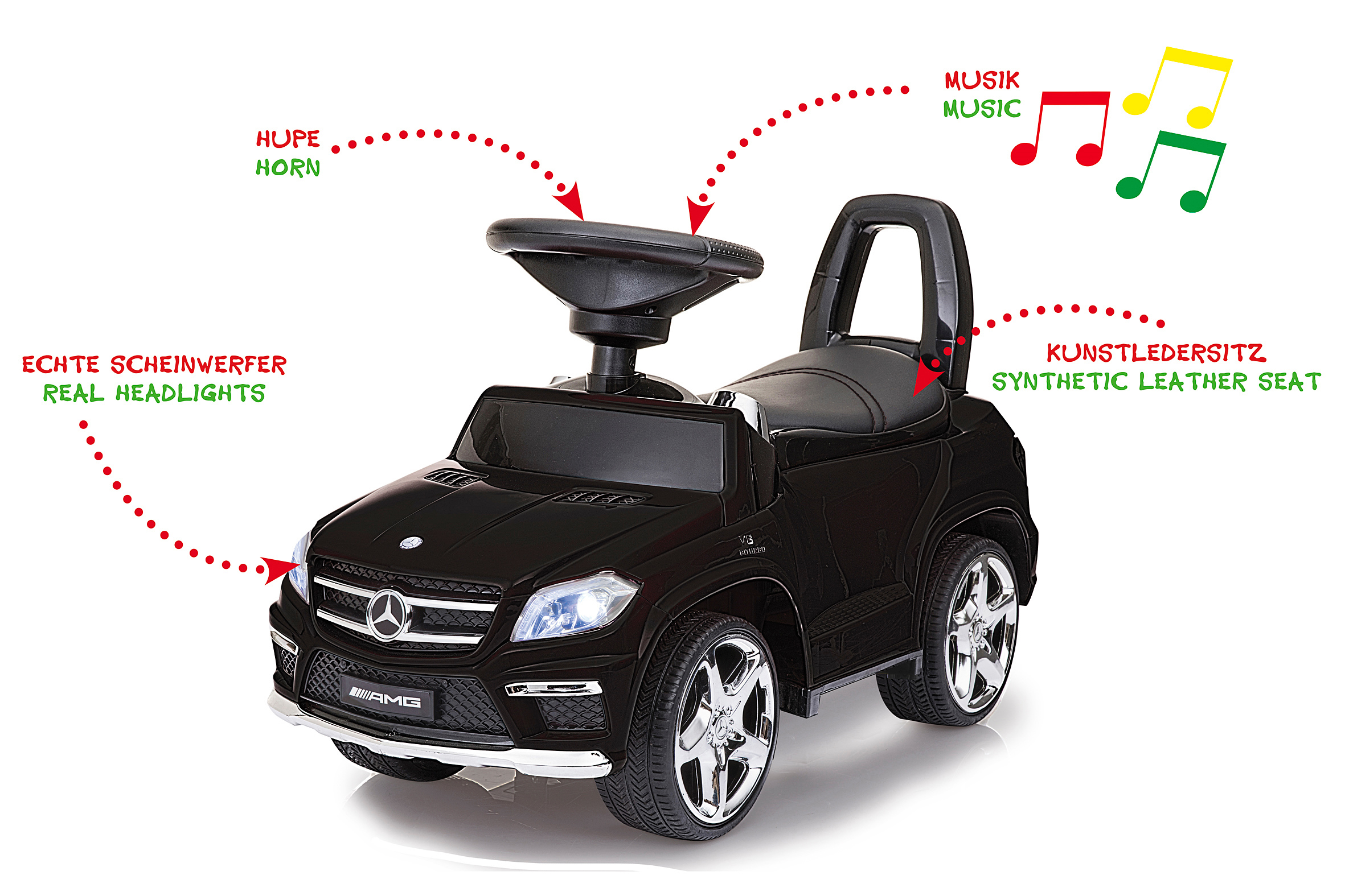 JAMARA KIDS Mercedes GL 63 AMG Rutscher Schwarz