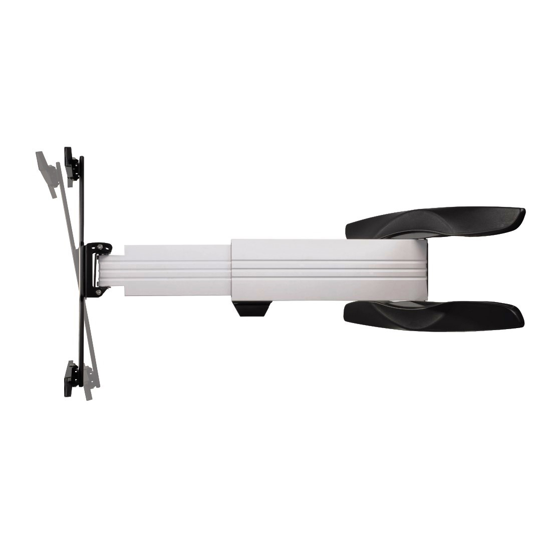 HAMA FULLMOTION, 5 Sterne, Curved-TV Wandhalterung, max. 65 Zoll, Neigbar, rotierbar, Schwenkbar, Schwarz/Weiß