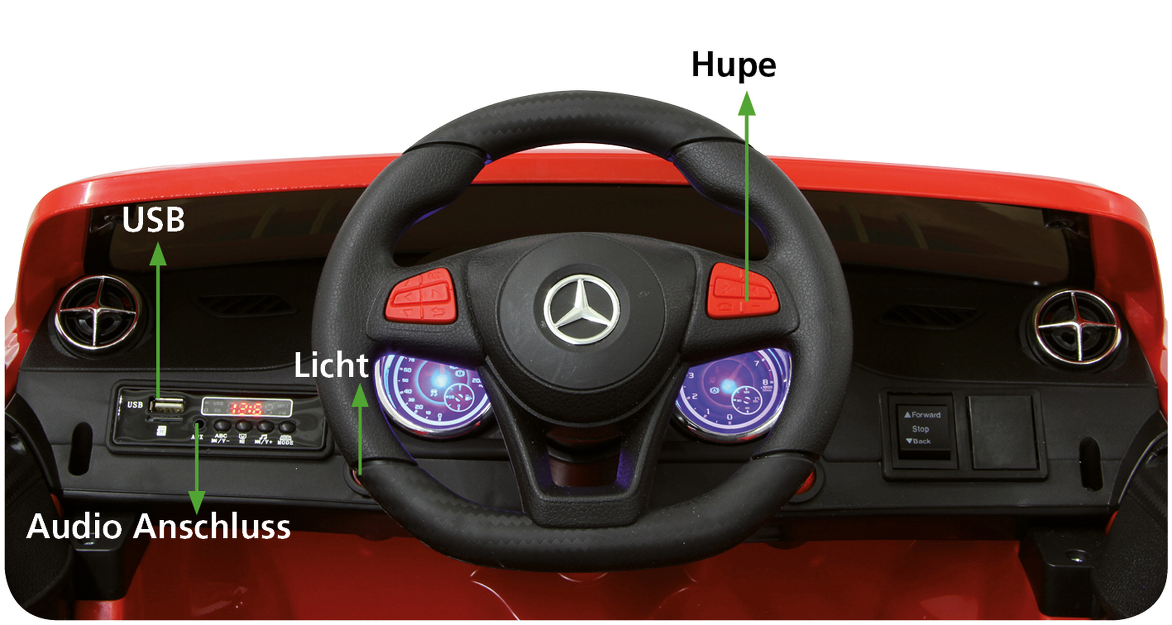 JAMARA KIDS Mercedes SL 400 Ride-on Rot