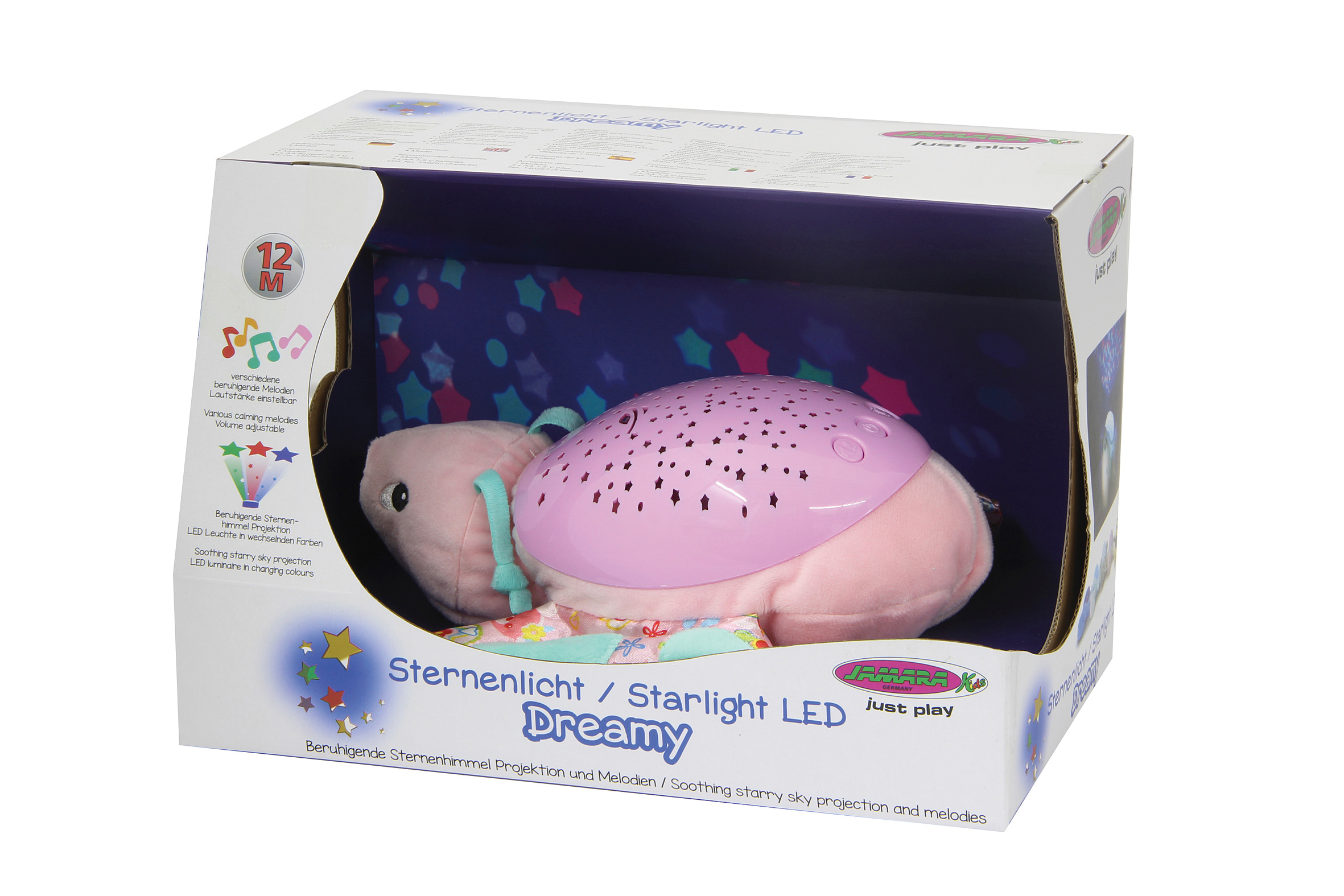 JAMARA KIDS Sternenlicht Schmetterling Plüschtier, Rosa