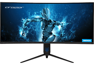 MEDION ERAZER® X54911 - Monitor di gioco, 34 ", UWQHD, 100 Hz, Nero/Blu