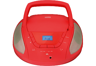 OK. ORC 133-R hordozható CD-lejátszó, piros