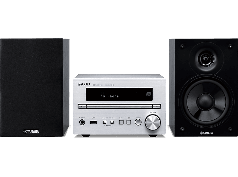 YAMAHA Micromuzieksysteem DAB+ Fm Bluetooth Zilver (MCR-B270D-SIBL)