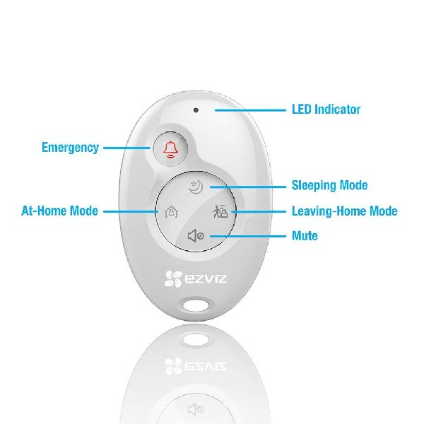 Kit de alarma - EZVIZ ezAlert Kit, Wi-fi, Alarma A1, Mando a distancia K2, Sensor puertas T6, PIR T1