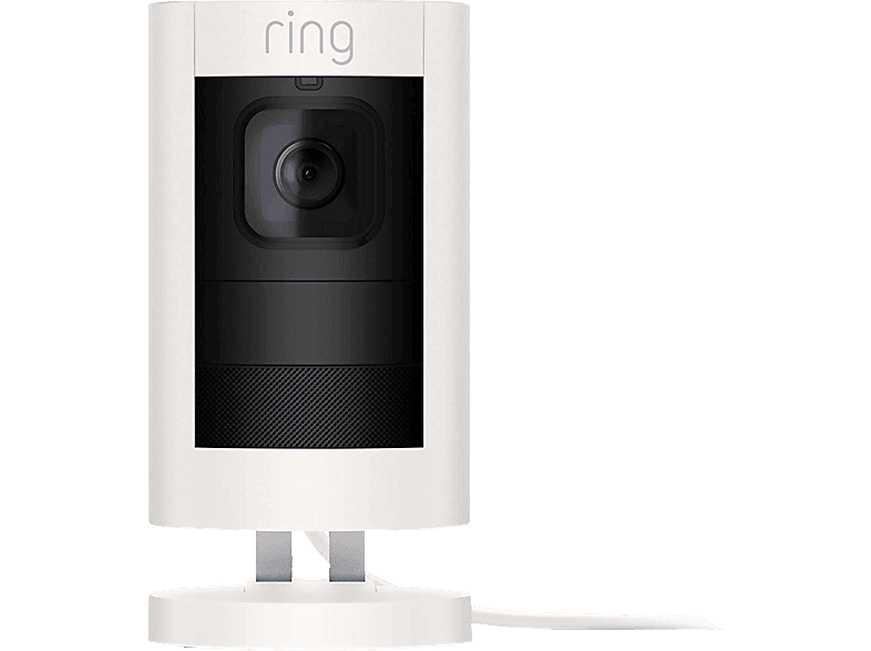 Ring Stick Up Cam Plug In Caméra De Surveillance Extérieure Blanc (8ss1e8-beu0)