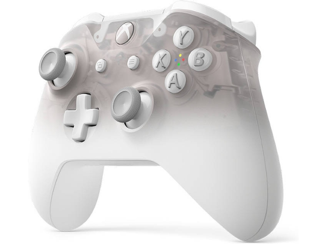 Mando - Microsoft, Inalámbrico, Xbox Phantom White, Edición especial, Translucido, Bluetooth