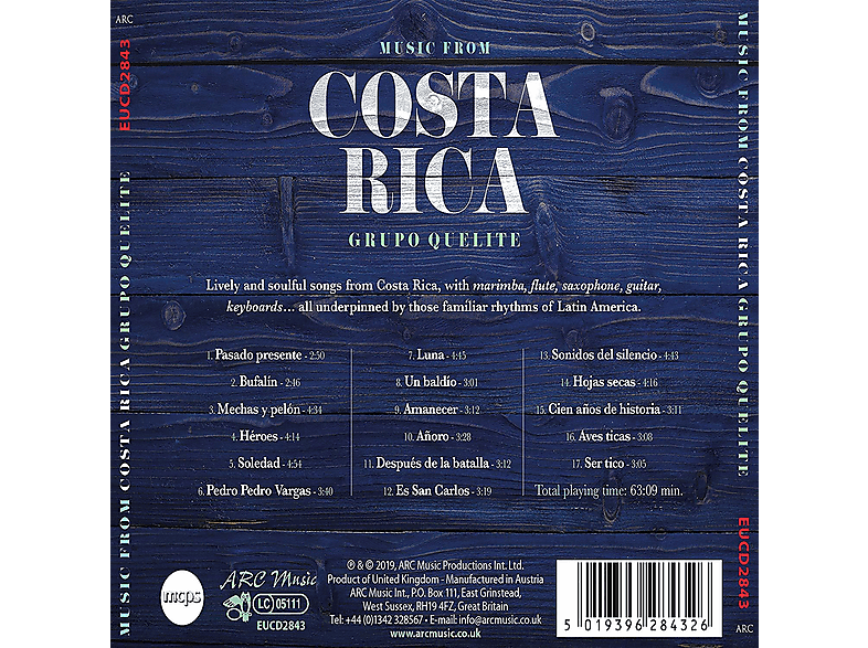 Thumbnail - Grupo Quelite - Music from Costa Rica (CD)