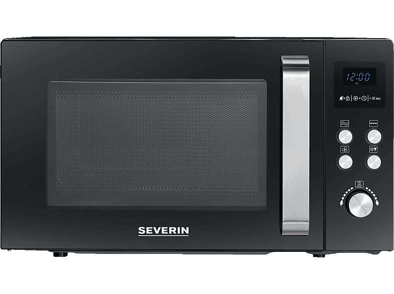 Severin MW 7752 Mikrowelle (900 Watt, Freistehend, 23 l, Schwarz)