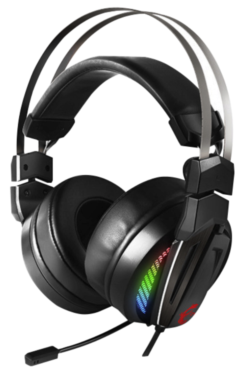 MSI Immerse GH70, Over-ear Gaming Headset Schwarz