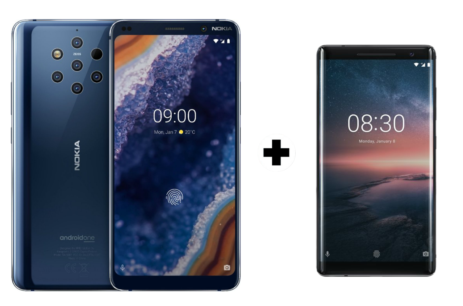 Móvil - Nokia 9, Azul, 128 GB, 6 GB RAM, 5.99", Snapdragon 845, 3320 mAh, Android