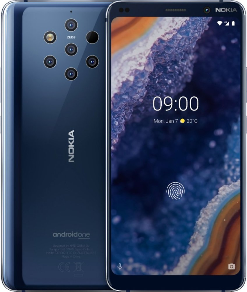 Móvil - Nokia 9, Azul, 128 GB, 6 GB RAM, 5.99", Snapdragon 845, 3320 mAh, Android