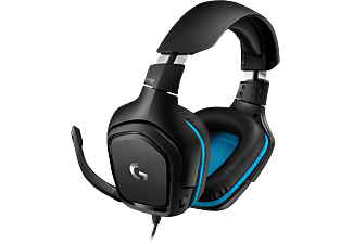 LOGITECH G432 - Gaming Headset, Schwarz/Blau