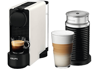 KRUPS Essenza Plus & Aeroccino XN5111 - Nespresso® Kaffeemaschine (Weiss)