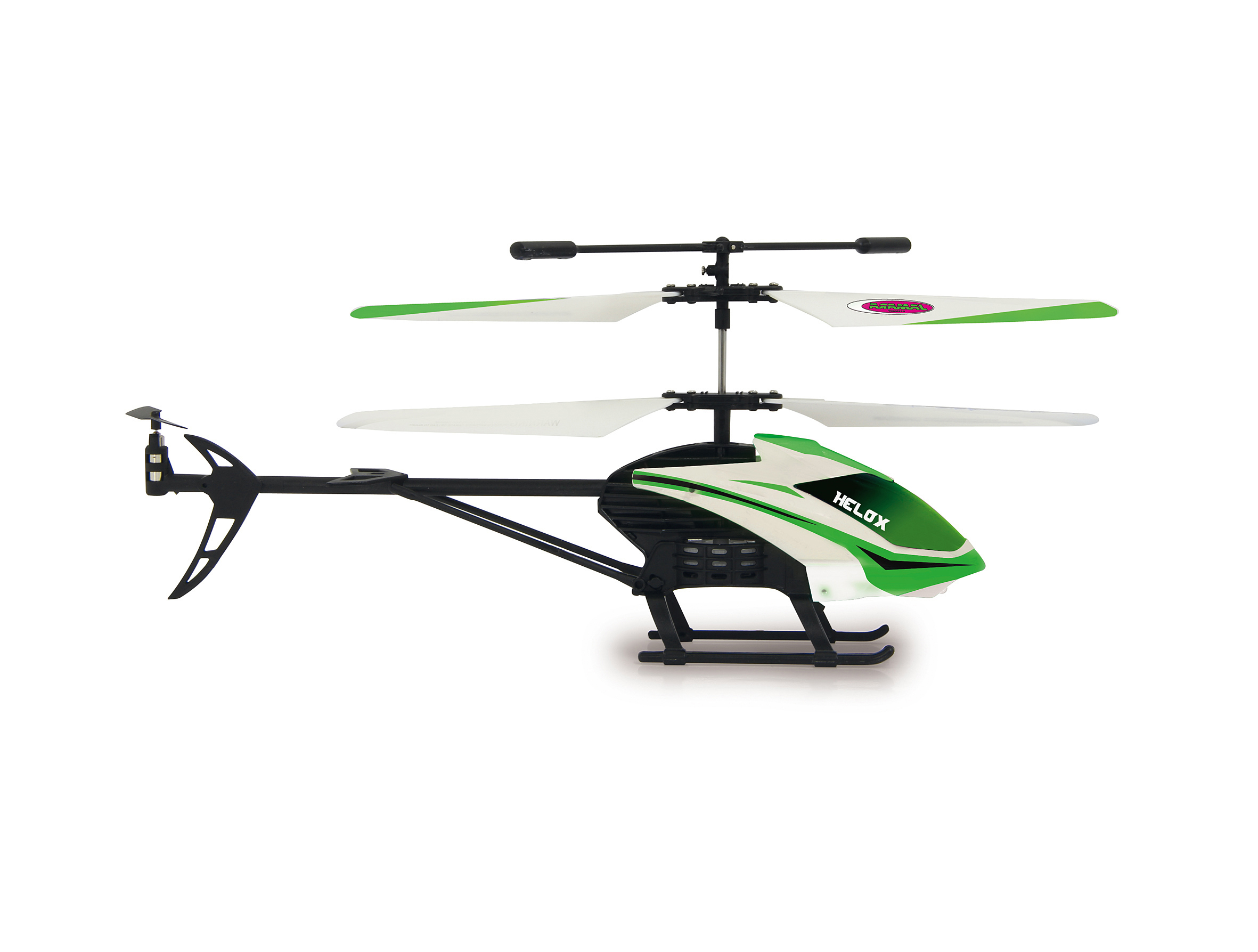 JAMARA KIDS Helox 3+2Kanal Heli R/C Helikopter Weiss/Grün/Schwarz