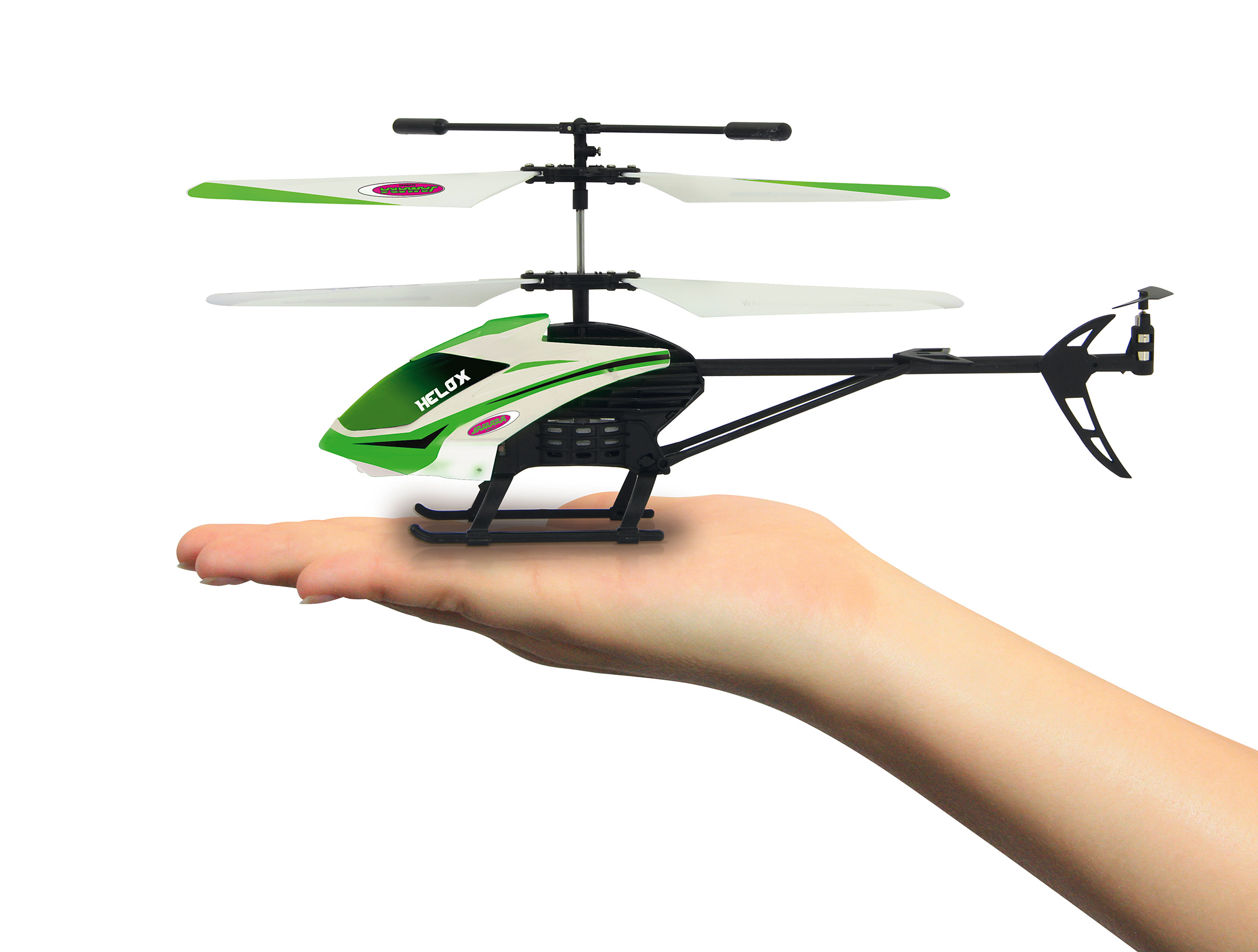 JAMARA KIDS Helox 3+2Kanal Heli R/C Helikopter Weiss/Grün/Schwarz