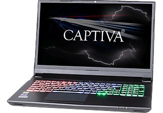 CAPTIVA I49-158, Gaming Notebook mit 16,1 Zoll Display, Intel® Core™ i5 Prozessor, 32 GB RAM, 500 GB SSD, 1 TB HDD, GeForce® RTX™ 2070, Schwarz