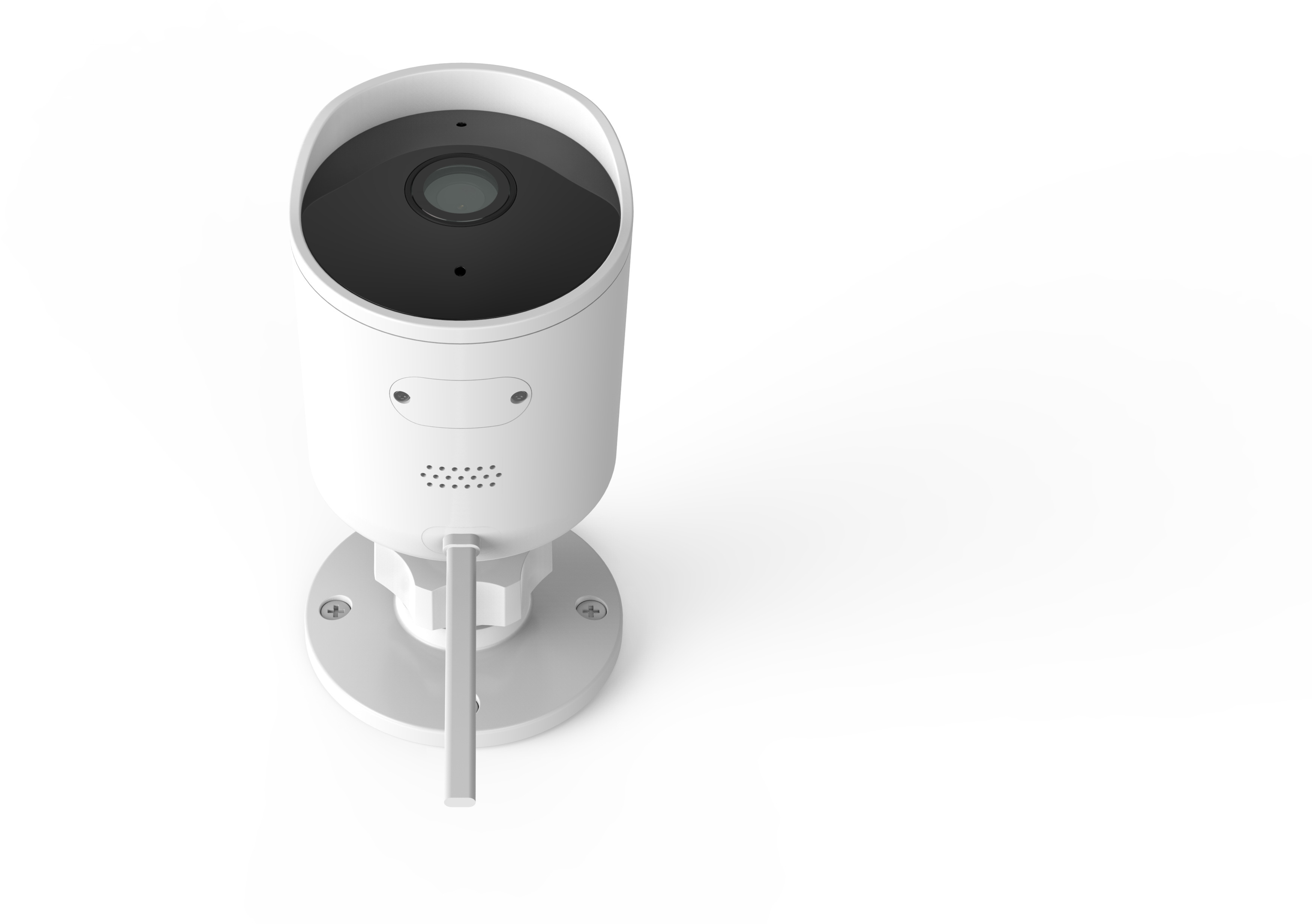 YI TECHNOLOGY YI Outdoor Camera 1080p, Weiß (H30), Sicherheitskamera (für Außen, Nachtsichtfunktion, Netzbetrieb, Schwenkbar, Neigbar, Weiß)