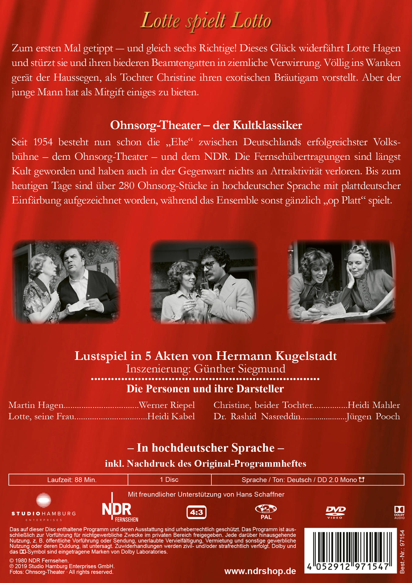 Ohnsorg-Theater Klassiker: Lotte spielt Lotto DVD