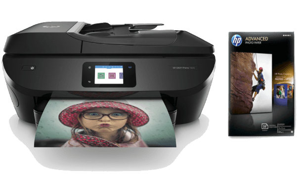 Impresora multifunción - HP ENVY Photo 7830 + Papel foto Q8691A, 15 ppm, 1.200 ppp, WiFi, USB