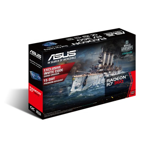 ASUS R7360-Oc-2Gd5-V2 128Bit 2Dvı Hdmı Dp Ekran Kartı