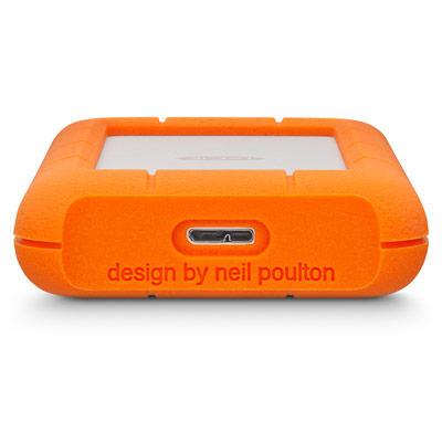 LACIE 1Tb Lacıe 2.5 Inc Usb 3.0 Lac301558 Rugged Mını Taşınabilir Disk Şok,Yağmur Ve Basınç Korumalı