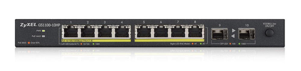 ZYXEL GS1100-10 Yönetilemez POE Switch