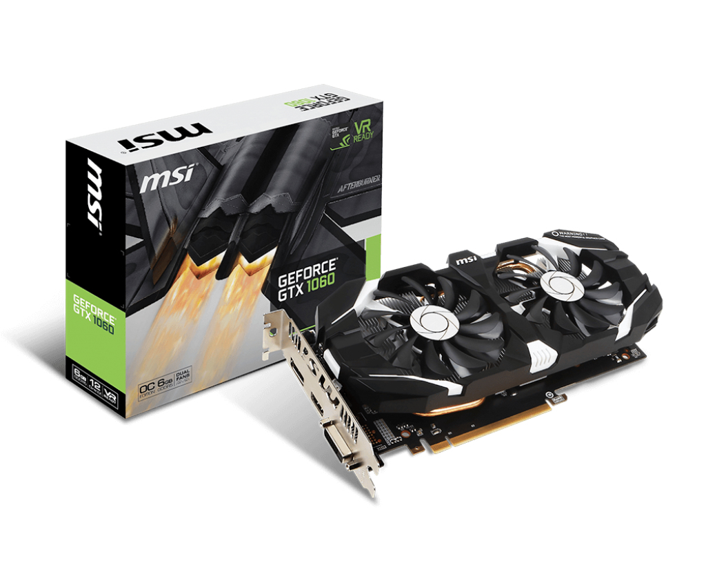 MSI Msı Vga Geforce Gtx 1060 6Gt Ocv1 Gtx1060 6Gb Gddr5 192B Dx12