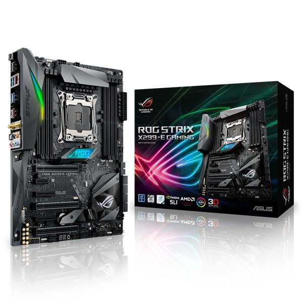 ASUS Rog Strıx X299-E Gamıng Intel X299 Lga 2066 Ddr4 3600 M2 Usb3.1 Wifi Aura Rgb Atx