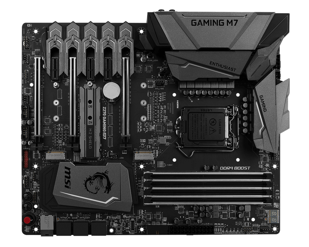MSI Msı Z270 Gamıng M7 Soket 1151 Ddr4 3800 Hdmı Dp M.2 U2 Usb3.1 Atx