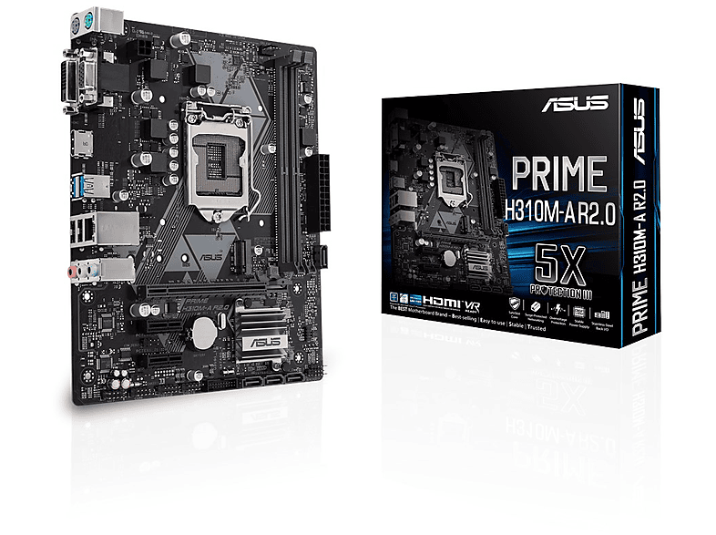 ASUS Prıme H310M-A R2.0 Intel H310 Lga1151 Ddr4 2666 Hdmı Dvı Vga
