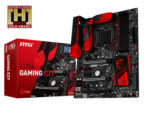 MSI Msı Z170A Gamıng M7 Ddr4 Dvı 2X Hdmı Dp Glan (Killer) Sata Express M2 Sata3 Usb3.1