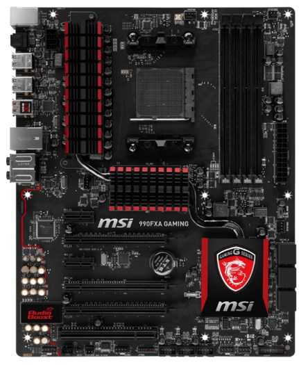 MSI Msı 990Fxa Gamıng Am3+ Ddr3 Glan Sata3 Usb3.1