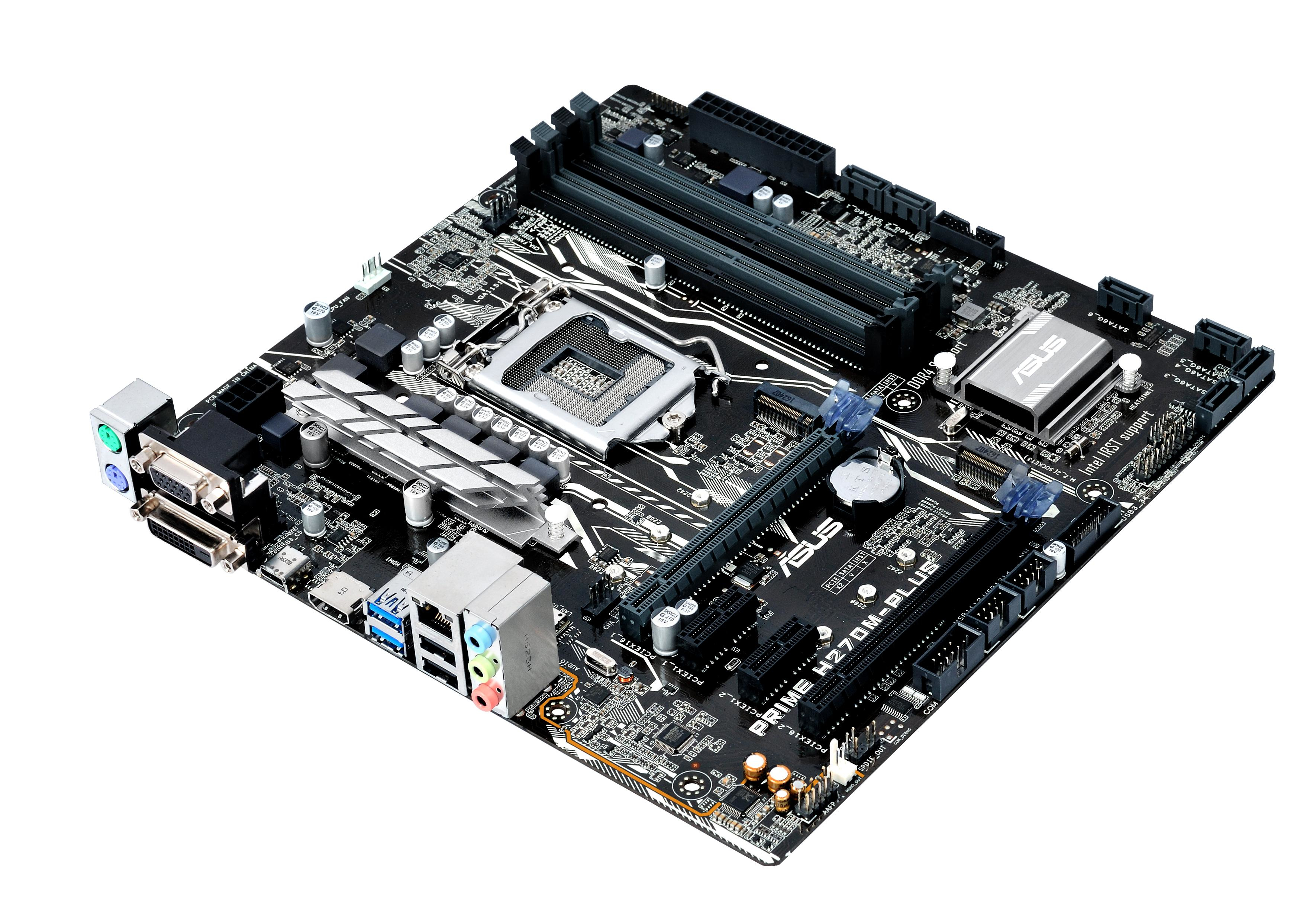 ASUS Prıme H270M-Plus Intel H270 Lga1151 Ddr4 2400 Hdmı Dvı Vga M2 Usb3.1 Matx