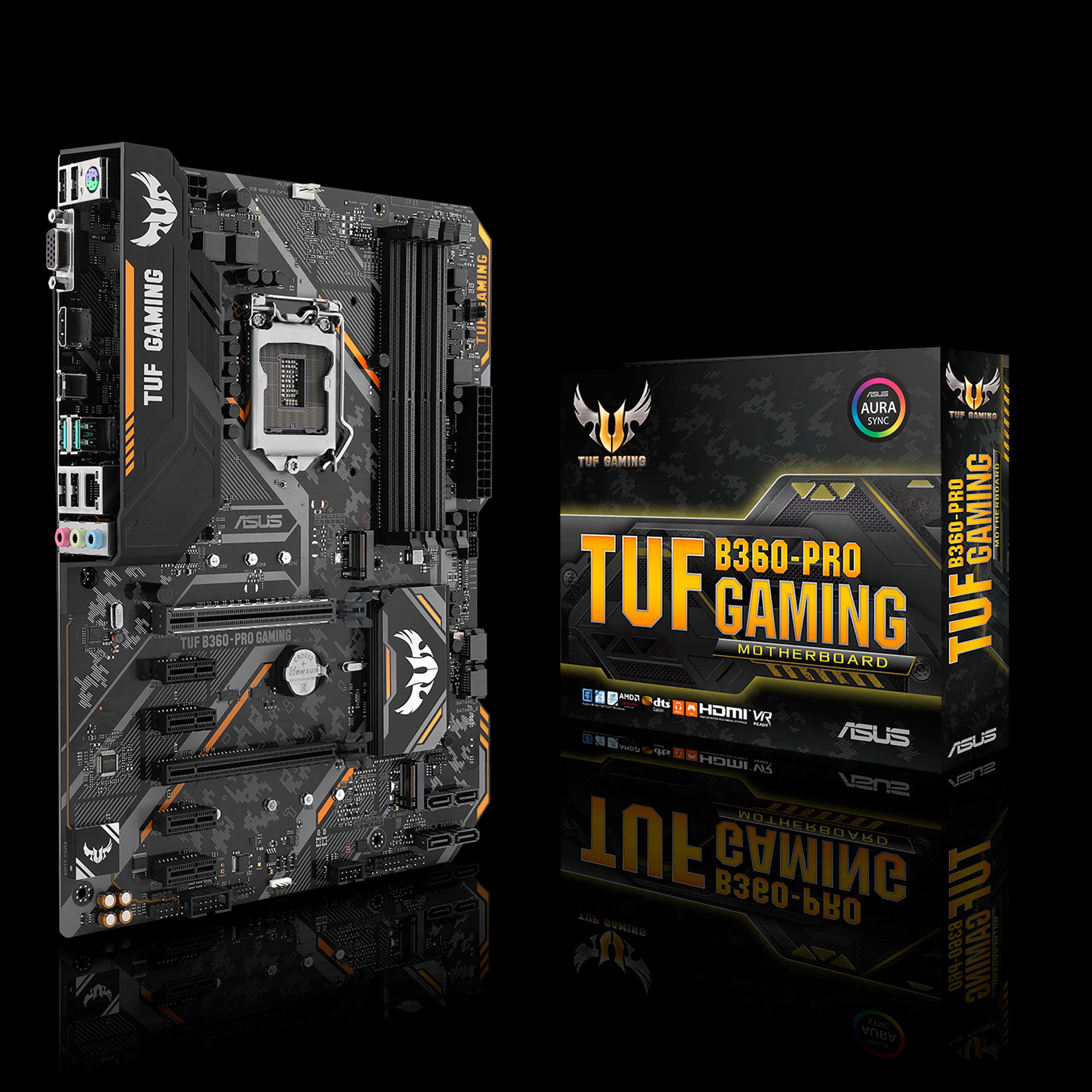ASUS Tuf B360-Pro Gamıng Intel B360 Lga1151 Ddr4 2666 Hdmı Vga M2 Usb3.1 Aura Rgb Atx Anakart