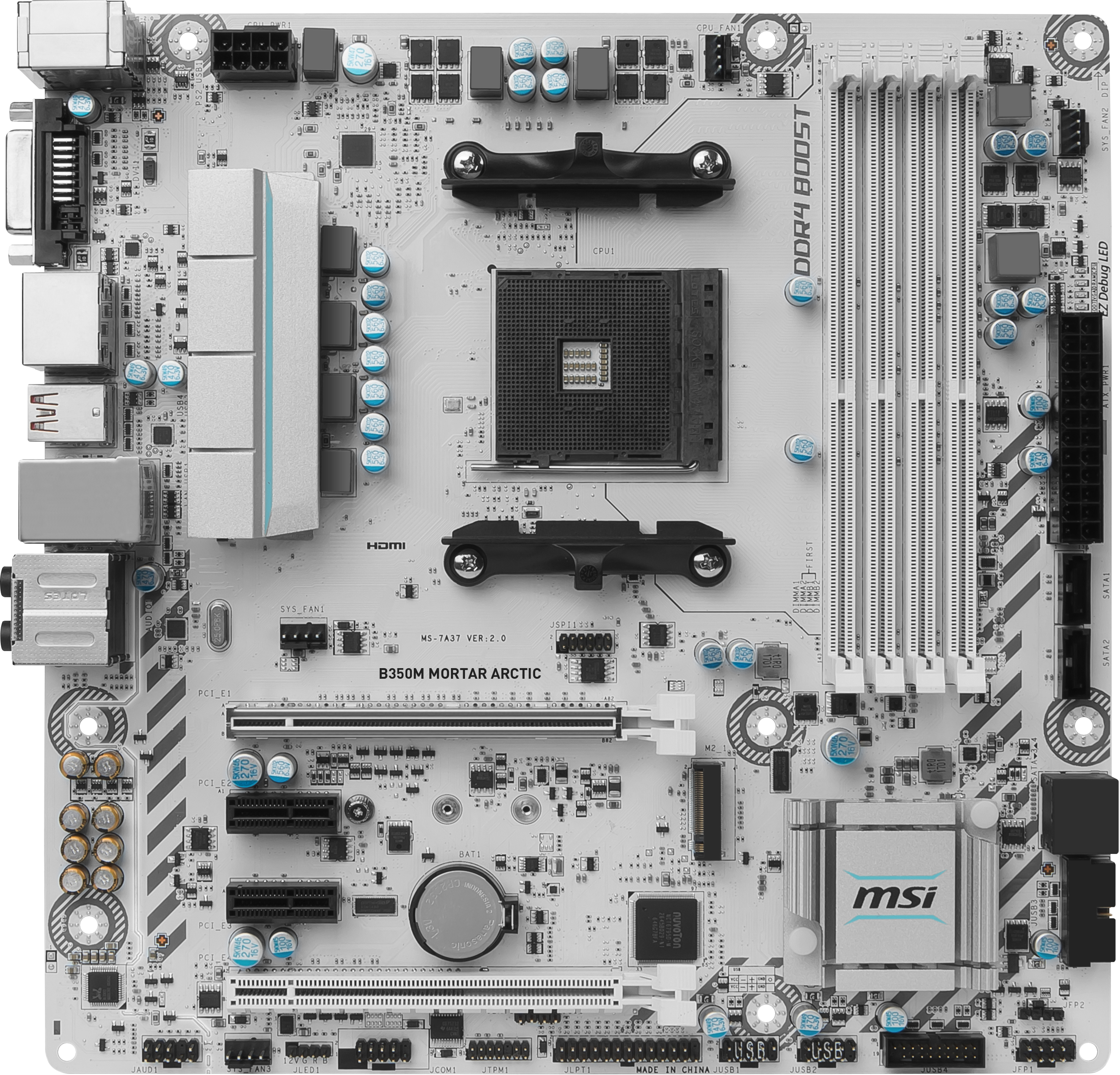 MSI B350M MORTAR ARCTIC