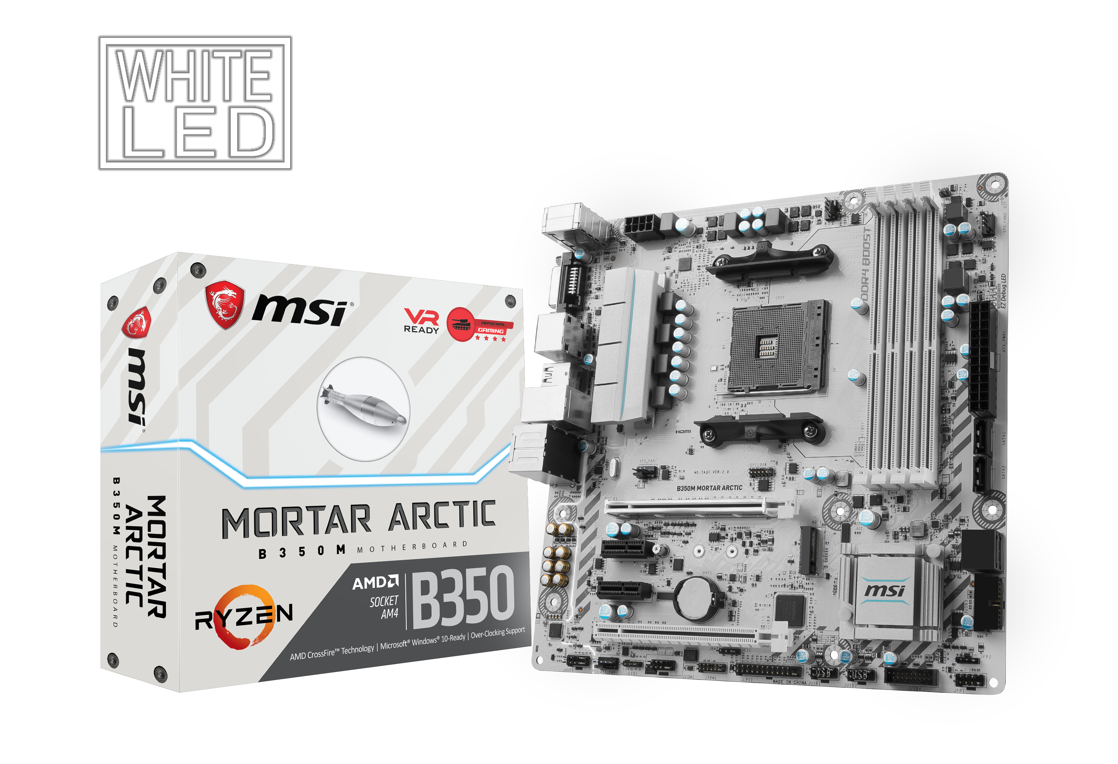 MSI B350M MORTAR ARCTIC