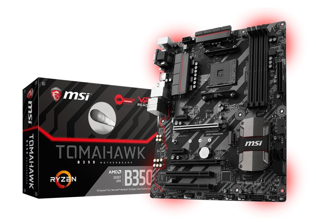 MSI Msı B350 Tomahawk Am4 Ddr4 3200 (Oc) Vga Dvı Hdmı M.2 Usb3.1 Atx