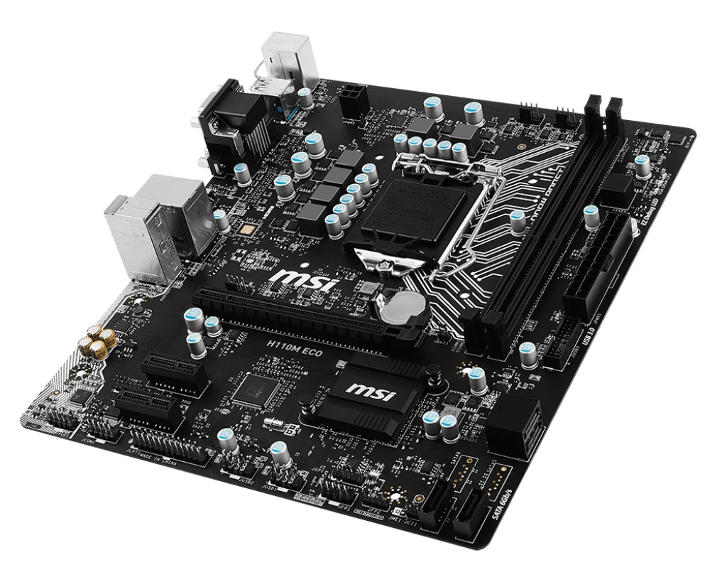 MSI Msı H110M Eco Soket 1151 Ddr4 2133 Dvı Vga Hdmı Usb 3.1 Matx