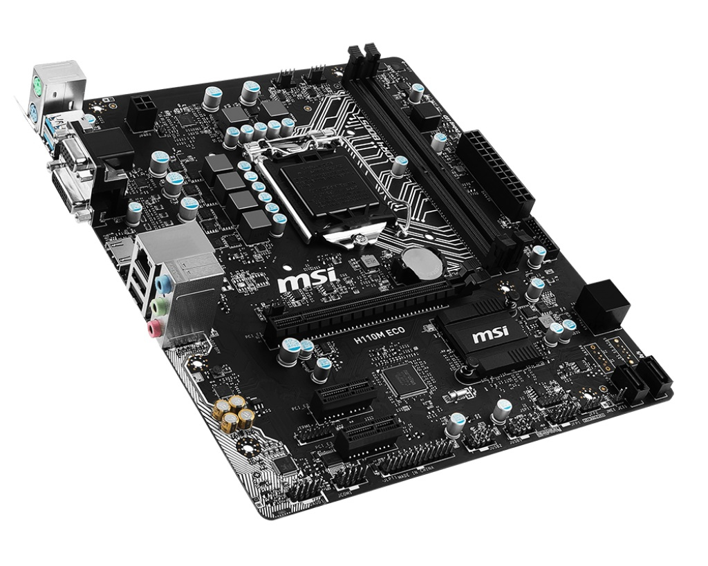 MSI Msı H110M Eco Soket 1151 Ddr4 2133 Dvı Vga Hdmı Usb 3.1 Matx