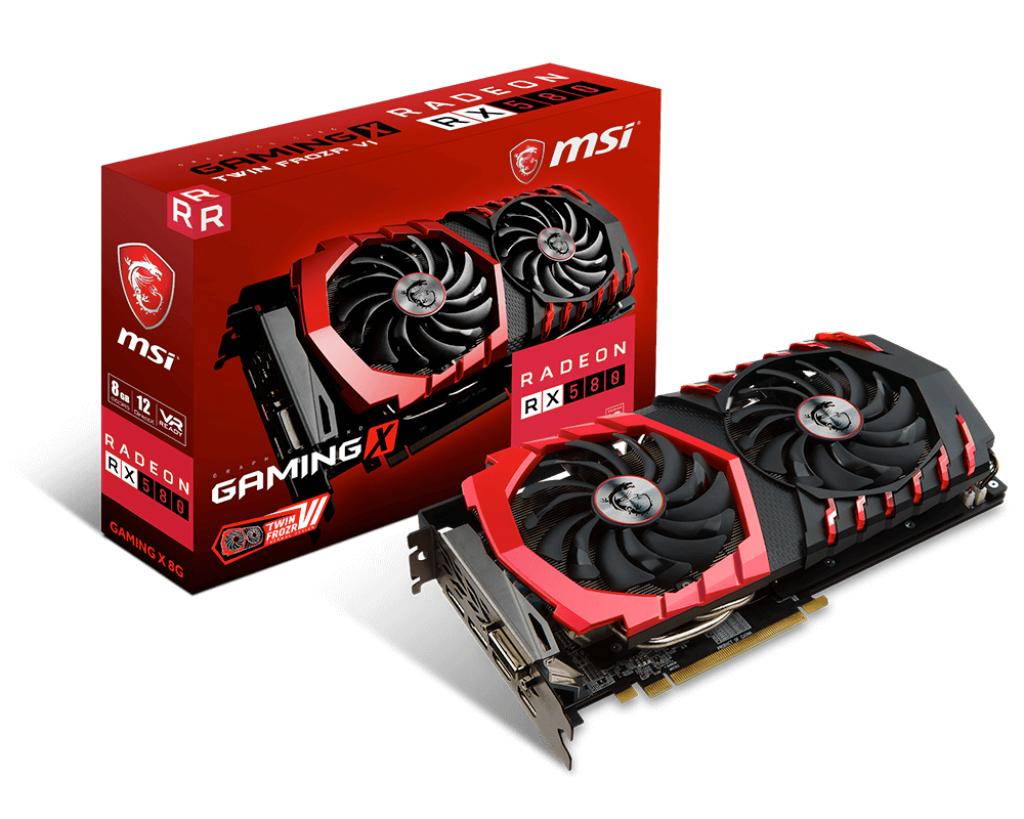 MSI Msı Vga Radeon Rx 580 Gamıng 8G Rx580 8Gb Gddr5 256B Dx12 Pcıe