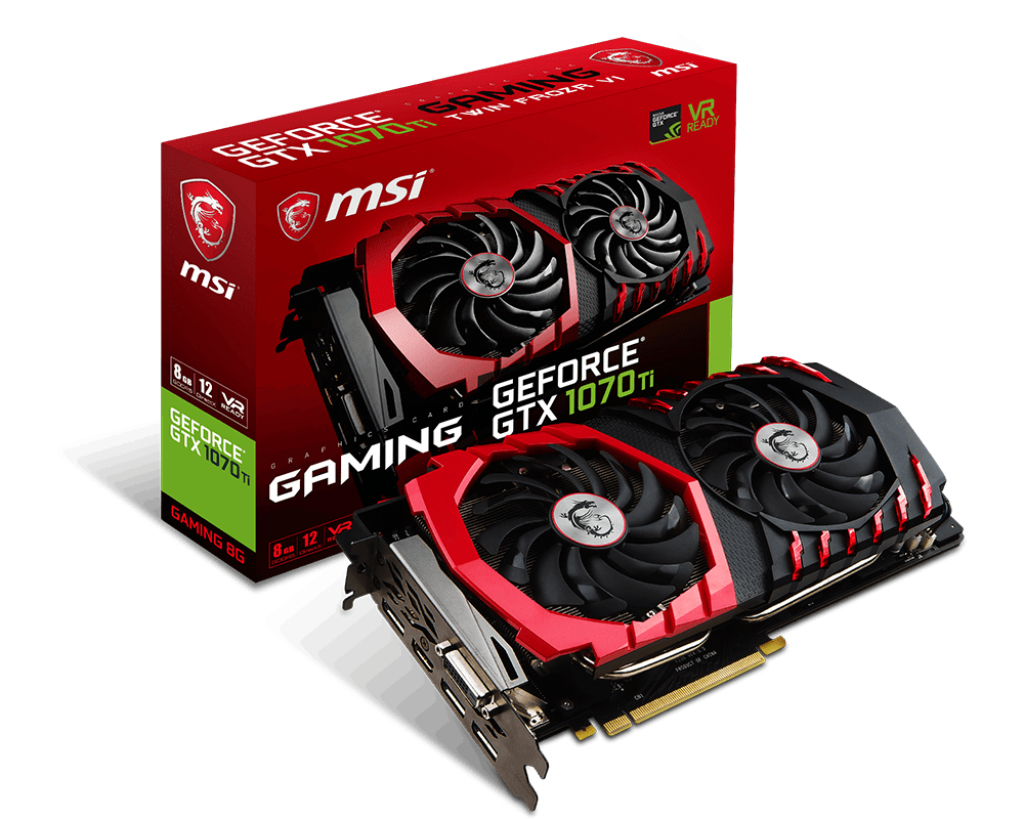 MSI Msı Vga Geforce Gtx 1070 Ti Gamıng 8G Gtx1070 8Gb Gddr5 256B